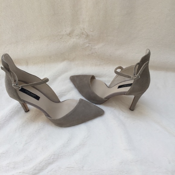 Zara suede cutout heels; size 37 - Picture 3 of 7